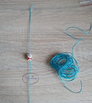 Adzik tworzy - Bransoletka ze sznurka DIY z regulacją długości supełek