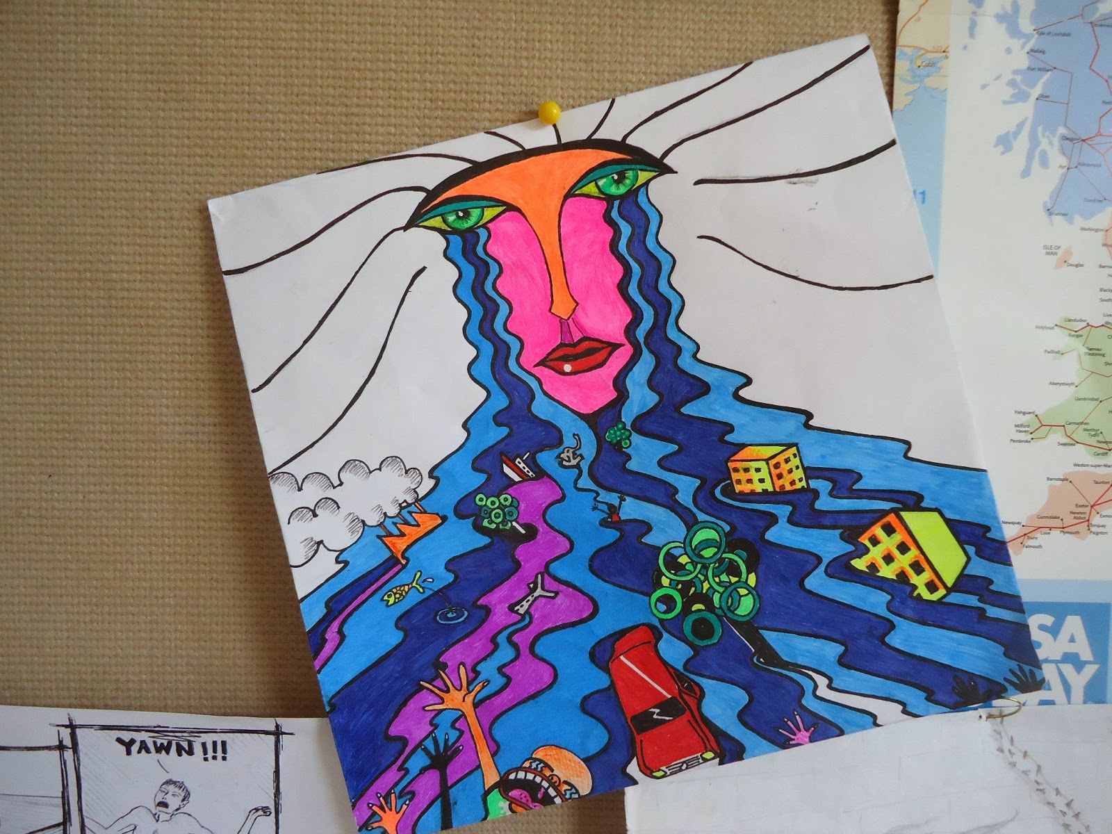 Coloured Gel Pen Art