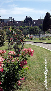 Maravilhosa vista do Palatino do Roseto da Prefeitura em ROma