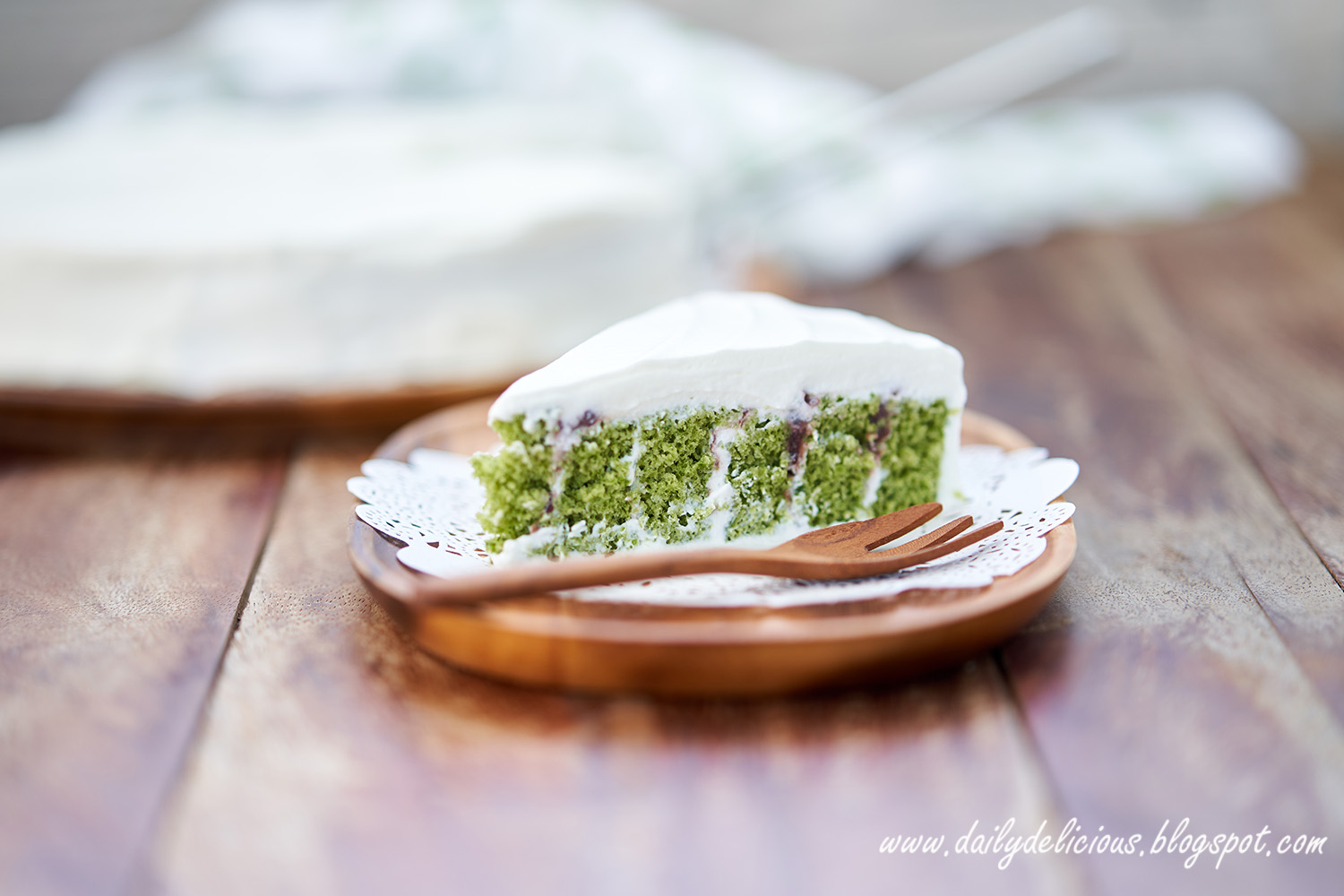 dailydelicious thai เค้กชาเขียว Green Tea Cake