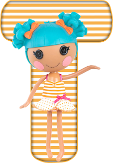 Abecedario Amarillo Lalaloopsy. Yellow Alphabet Lalaloopsy.