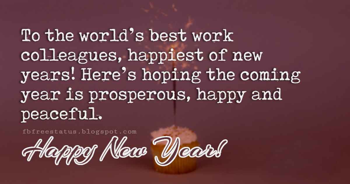 Happy New Year Wishes For Colleagues With Images Pictures