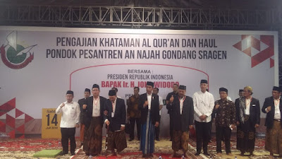 KUNJUNGAN OLEH IR. H. JOKO WIDODO (PRESIDEN RI) DALAM RANGKA MENGHADIRI PENGAJIAN KHATAMAN AL QUR’AN DAN HAUL PONDOK PESANTREN AN NAJAH