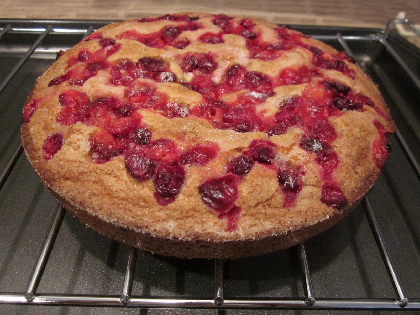 Tootie's Place Cranberry Eggnog Cake