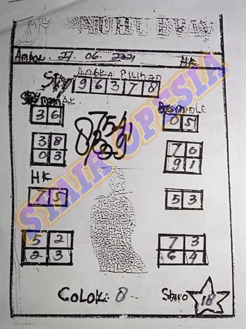 Syair Harian Sdy 27 Juni 2021 Kode Syair Sgp Hk Sd Motesia