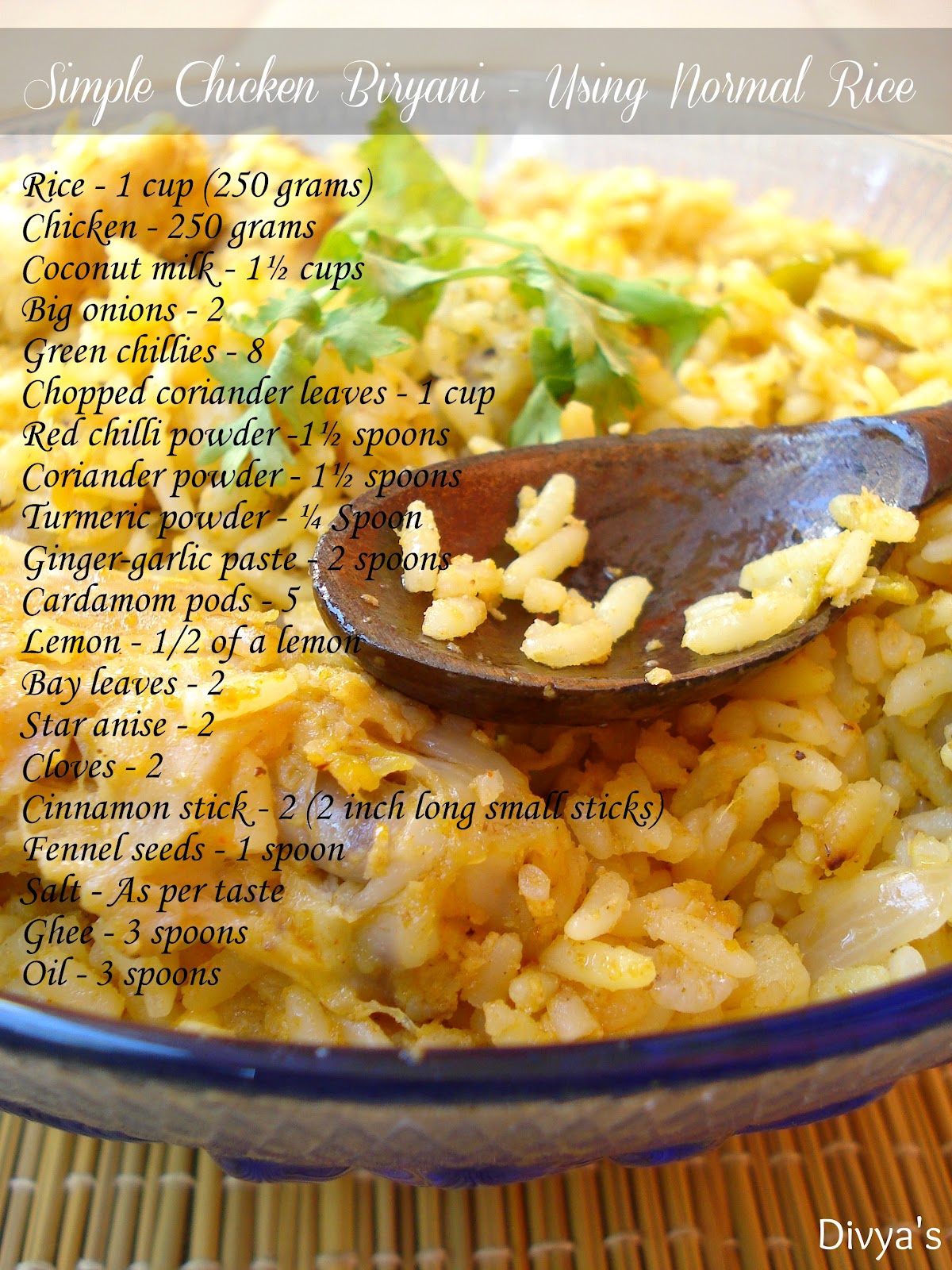 Ponni Rice Chicken Biryani Biryani Without Basmati Rice Easy