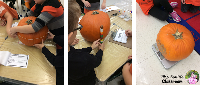 This is the PERFECT time to bring the outdoors into the classroom! Read and write about pumpkins and investigate them inside and out! This post is full of book suggestions and ideas for pumpkin math activities that you can easily do with the students in your classroom.