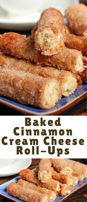Baked Cinnamon Cream Cheese Roll-Ups - Cake Cooking Recipes