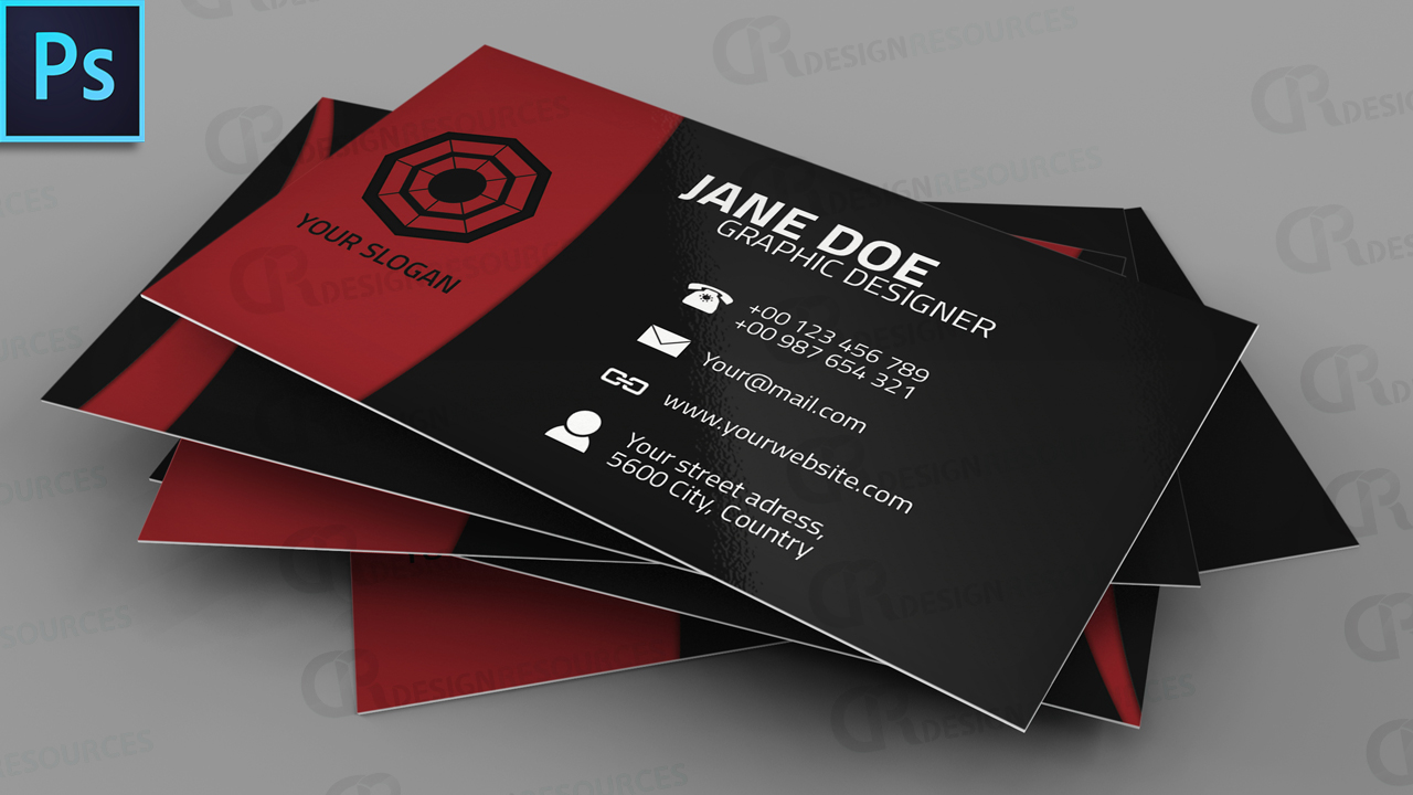 Photoshop Business Card Templates and Print Design Tutorial