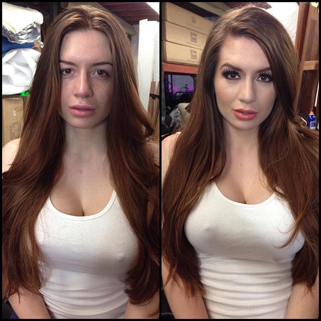 Mind-blowing photos of women before and after makeup (17 PICS) .