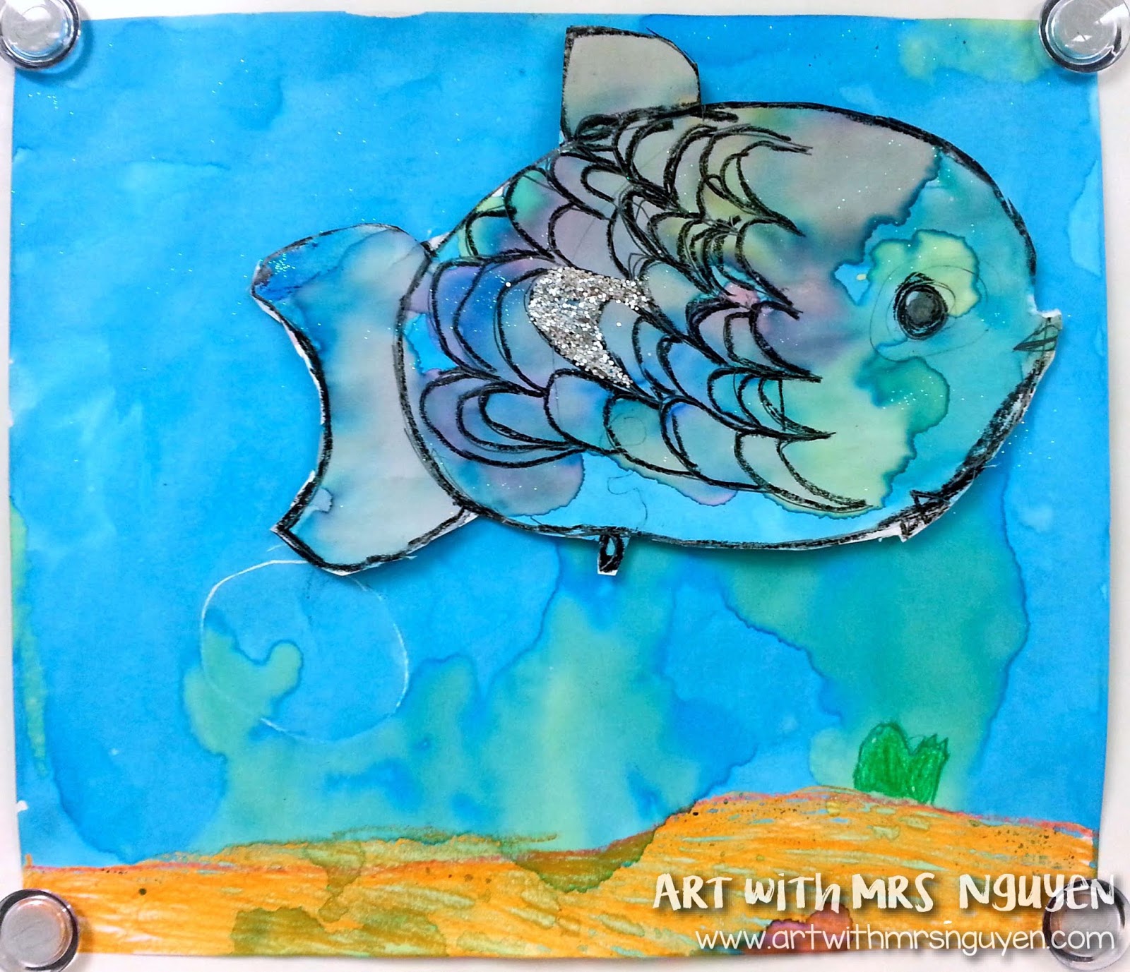 Sparkling Fish with Lisilinka Watercolors! Isn't this little guy