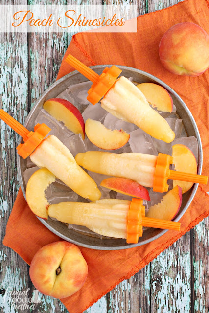 These 3 ingredient Peach Shinesicles are the perfect frozen boozy treat for summertime.