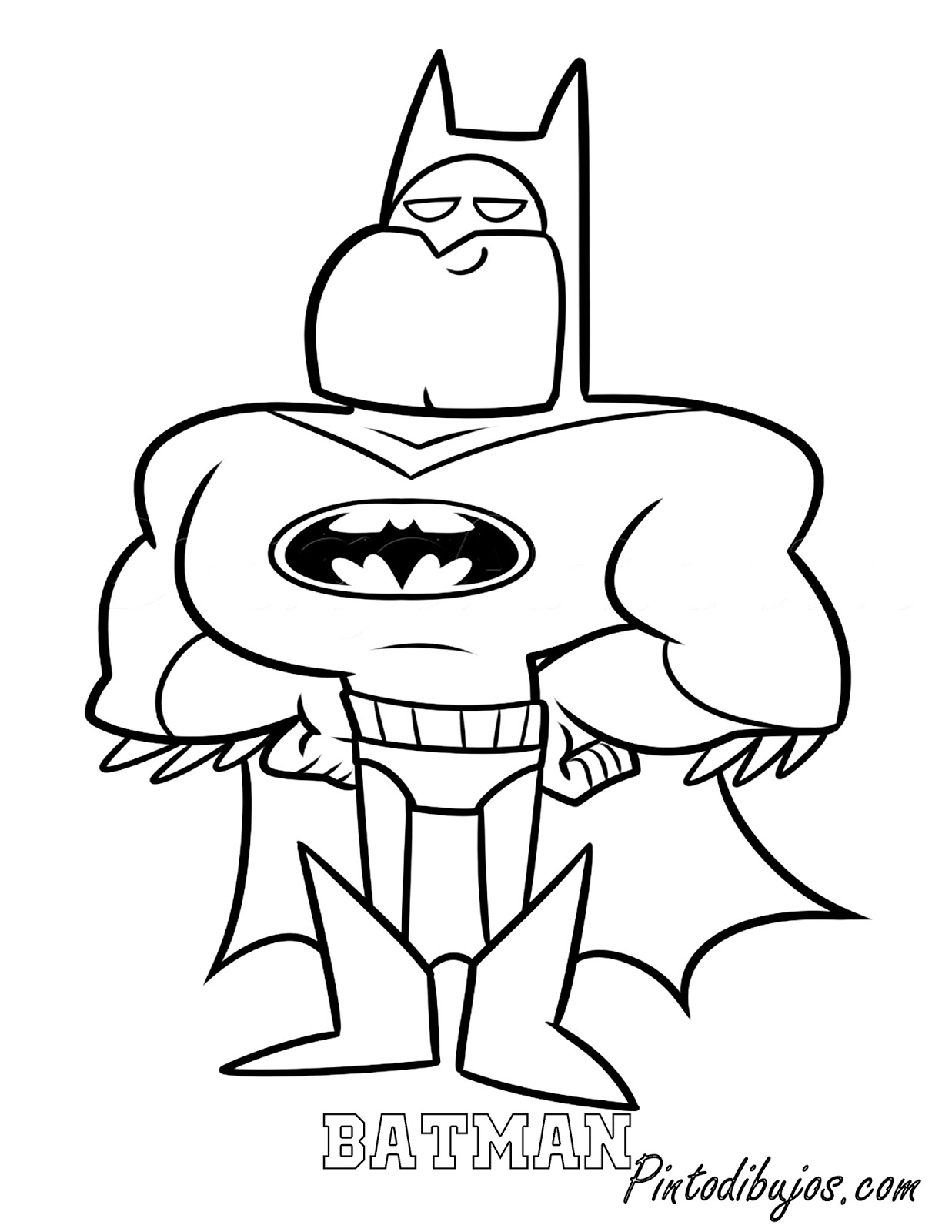 Dibujos Para Pintar Batman - Jogo de Pintar Batman 38