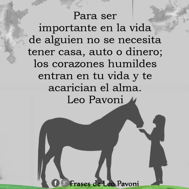 Frases de Leo Pavoni: Acarician el alma