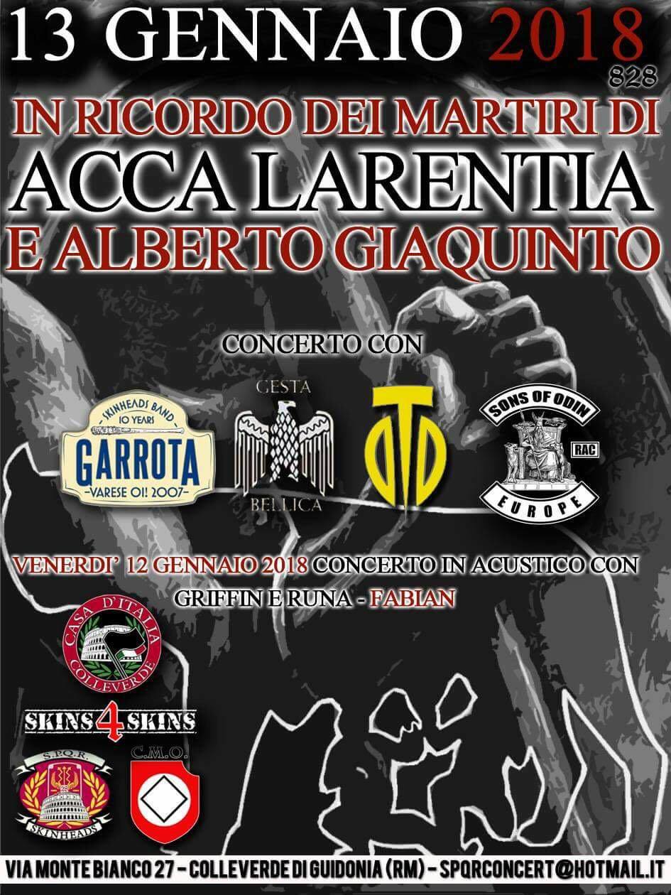 A los mártires de Acca Larentia A los mártires de Acca Larentia