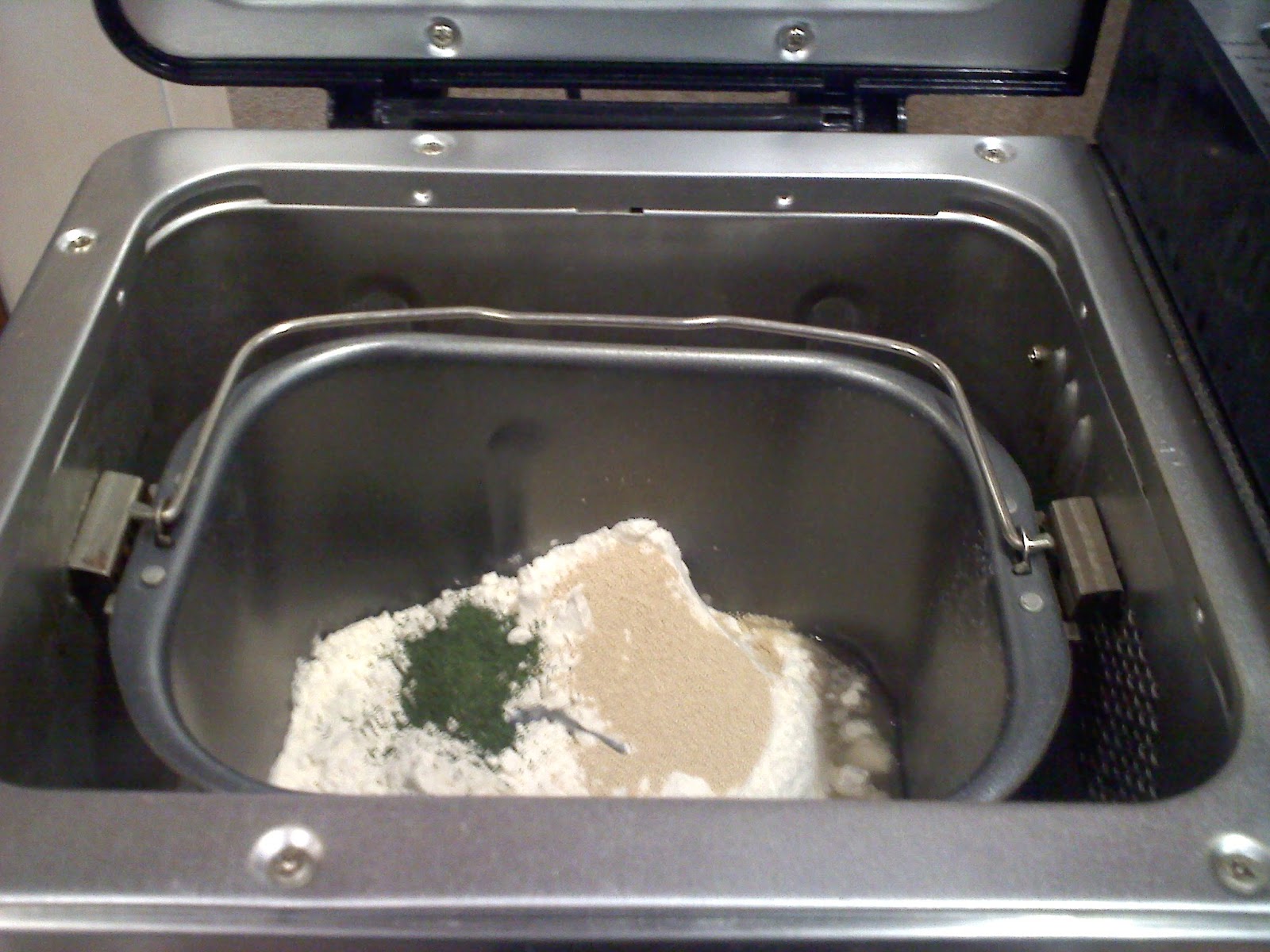 Homemade on Long Island Sharp Cheddar Dill Bread for the Bread Machine