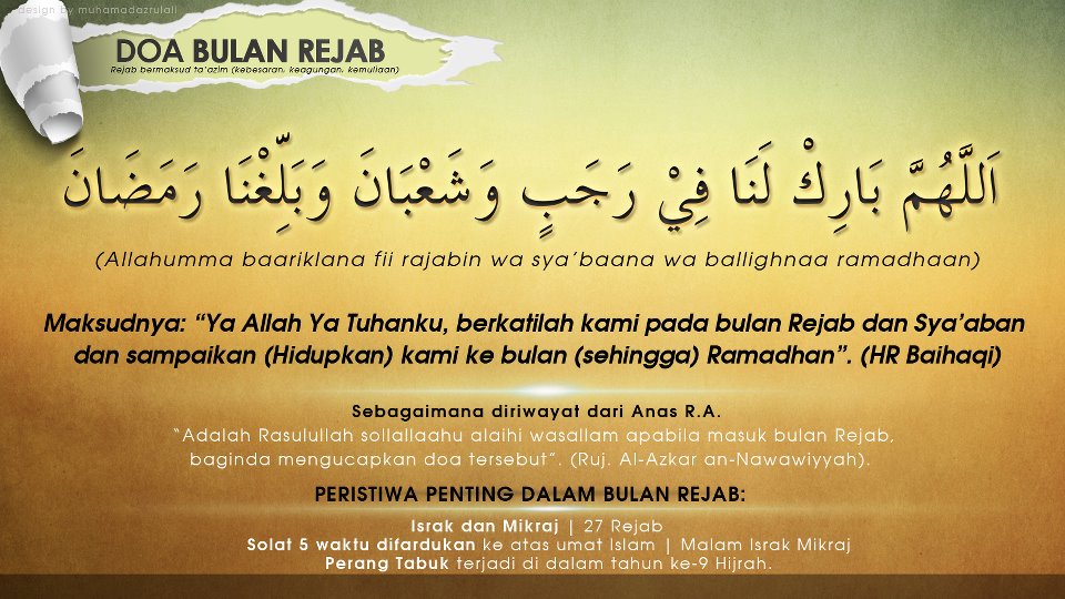 Tarikh 1 Rejab 2014 Di Malaysia Mengikut Kalendar Islam