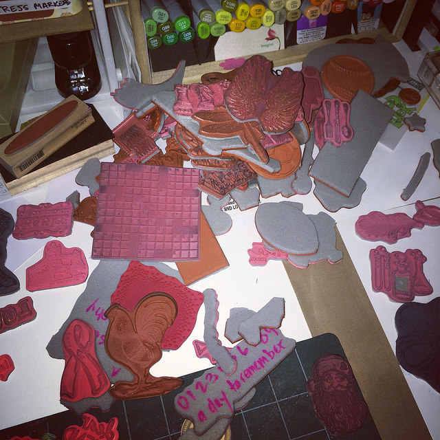 Katemade Designs Converting Wood Mounted Stamps to Cling Stamps