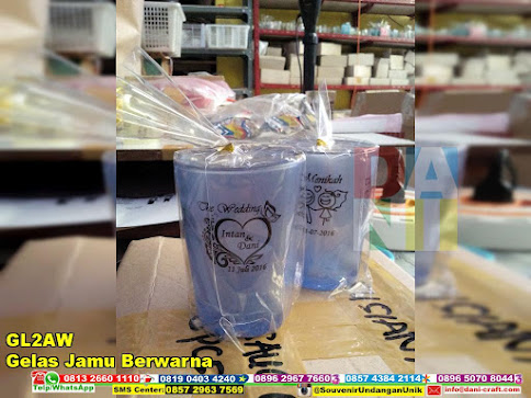 jual Gelas Jamu Berwarna