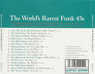 Quantic - The World's Rarest Funk 45s (Volume Two) Quantic - The World's Rarest Funk 45s (Volume Two)