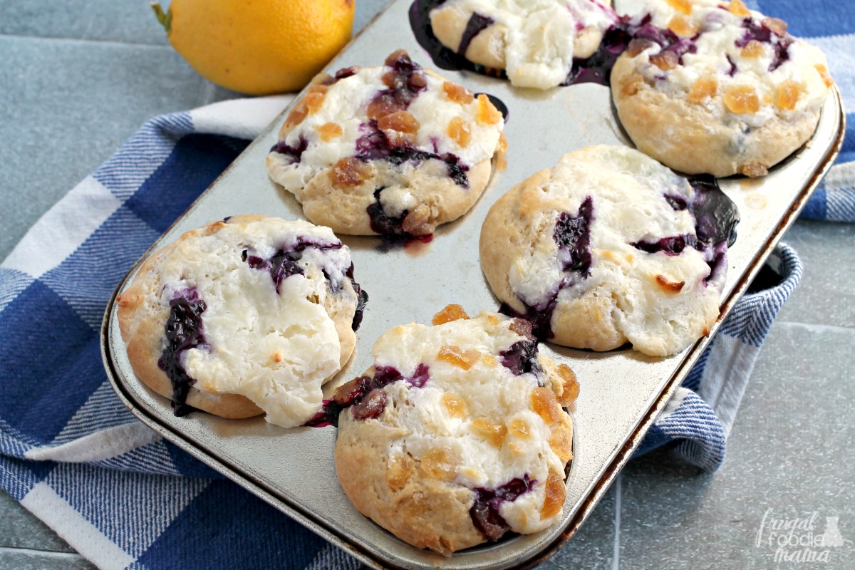 Frugal Foodie Mama Blueberry Lemon Cream Cheese Muffins
