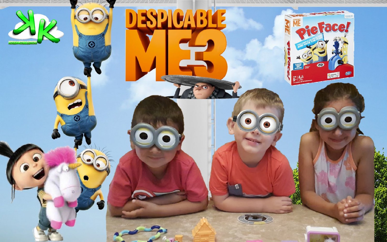 Despicable Me 3 Pie Face also Dad gets another Pie in the Face!