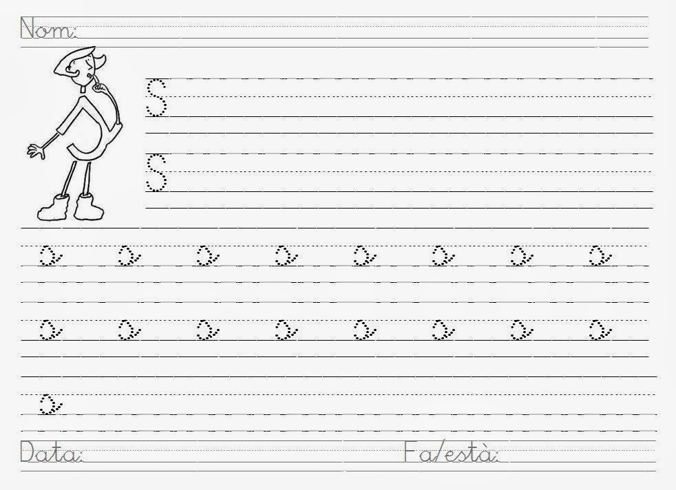 MIS PEQUES DE 4 AÑOS B: FICHAS FOTOCOPIABLES DE LA S