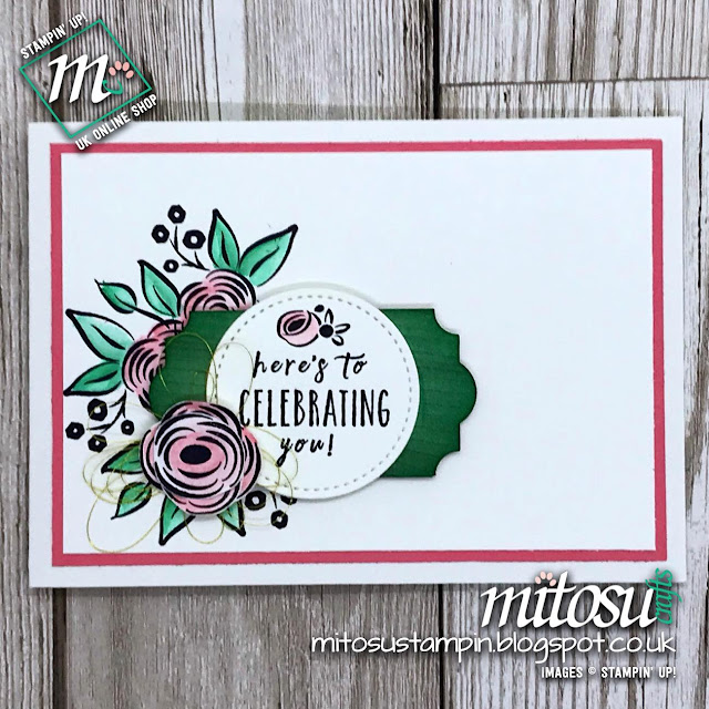Perennial Birthday by Stampin' Up! for Paper Craft Crew Card Sketch Challenge #PCC274 from Mitosu Crafts UK Online Shop