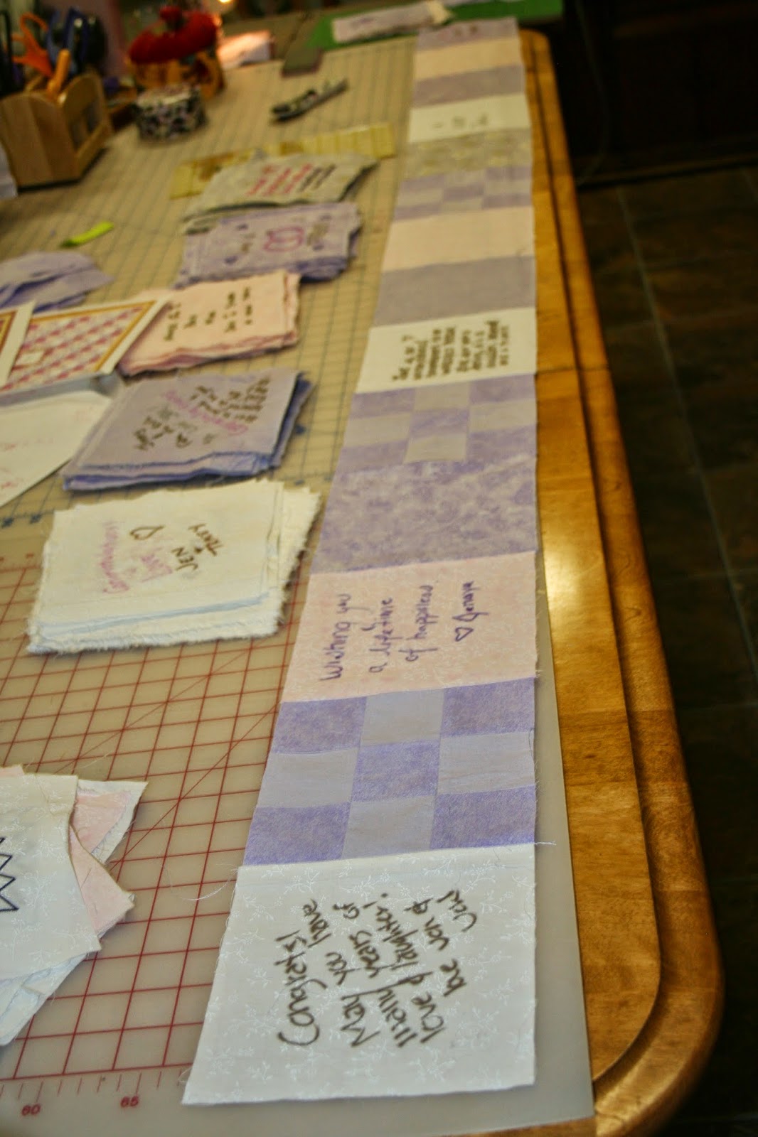 Tammy's Craft Emporium Wedding Guest Book Quilt photo tutorial part