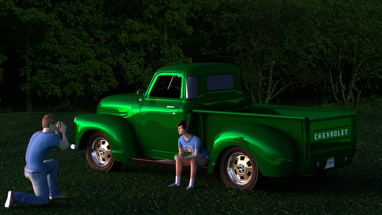 The Tinkers My 1951 Chevy Blender 3D Pickup Truck Is Completed!