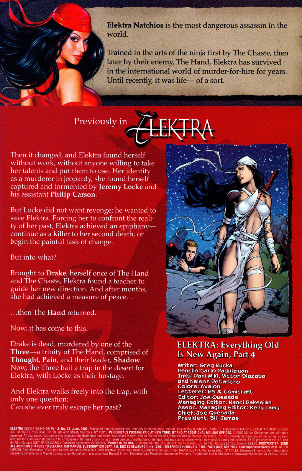 Elektra (2001) Issue #22 #22 - English 2