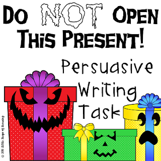 Click here to download the Do Not Open This Present: Persuasive Writing Task lesson plan 