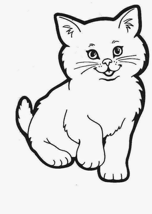 desenhos de gatos e gatinhos para colorir pintar e imprimir