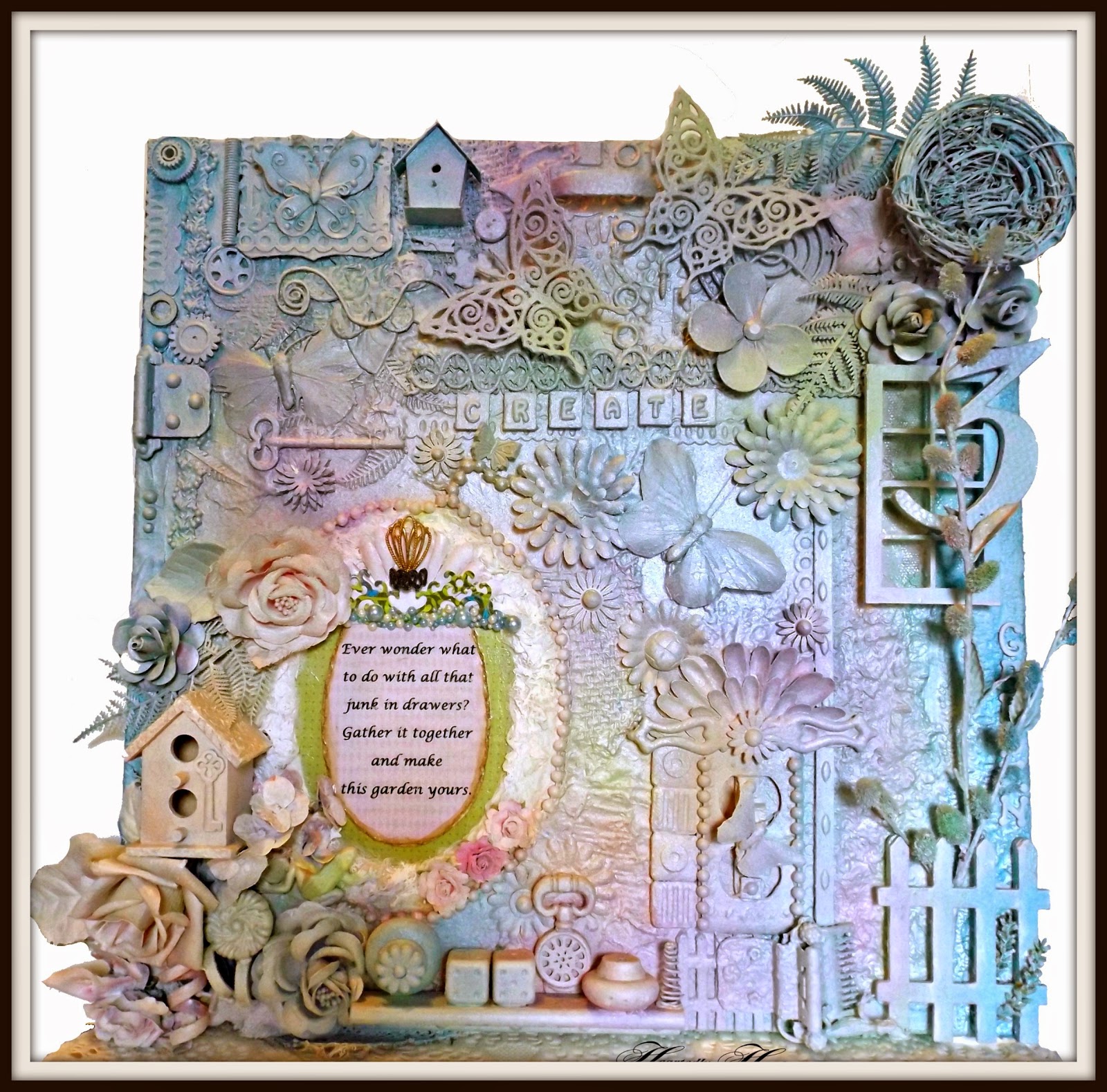 Mixed Media Canvas Collage: 