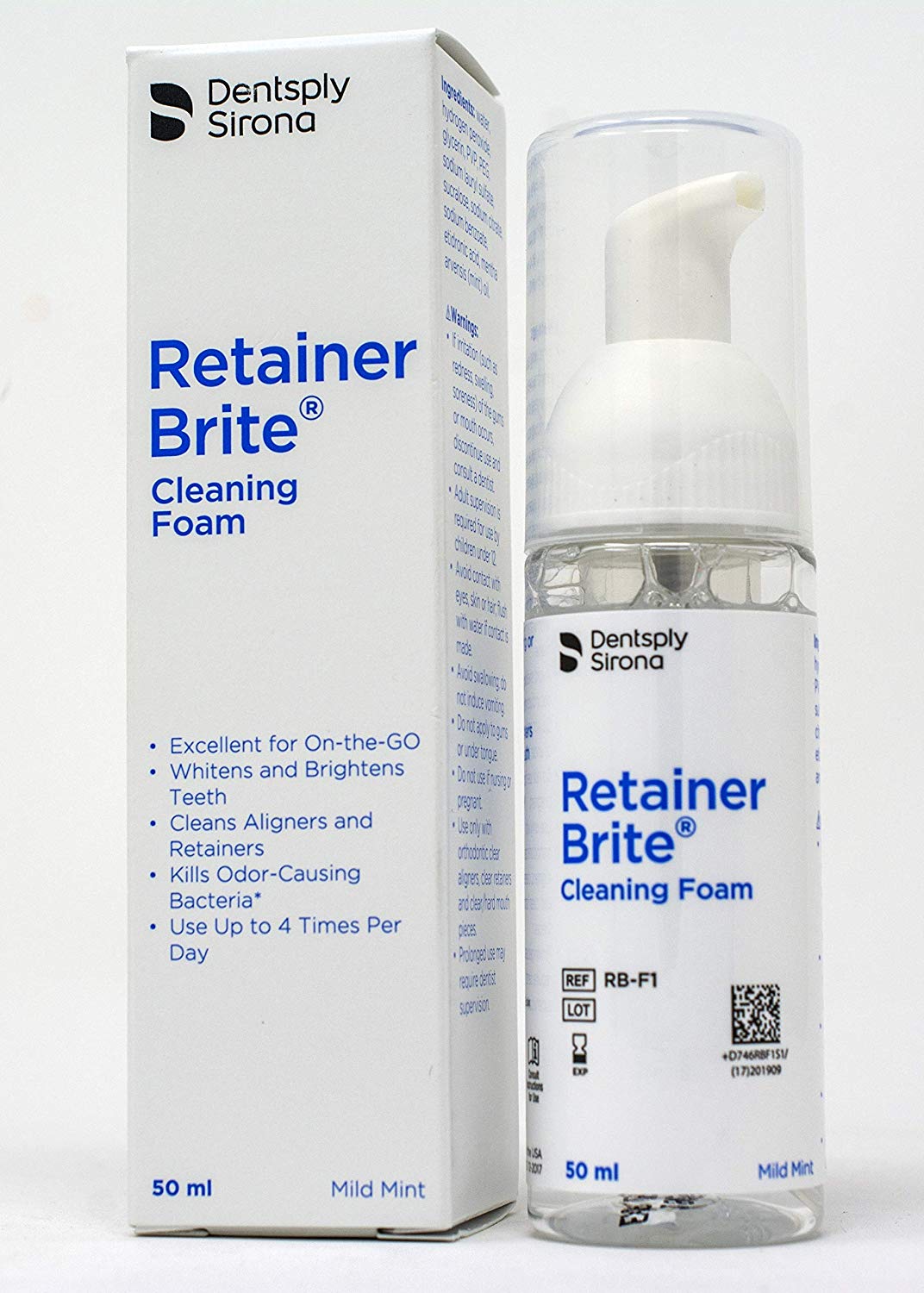 Retainer Brite Cleaning Foam Cleans Invisalign and Retainers While