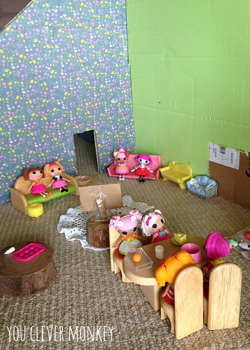 Diy Cardboard Dollshouse You Clever Monkey