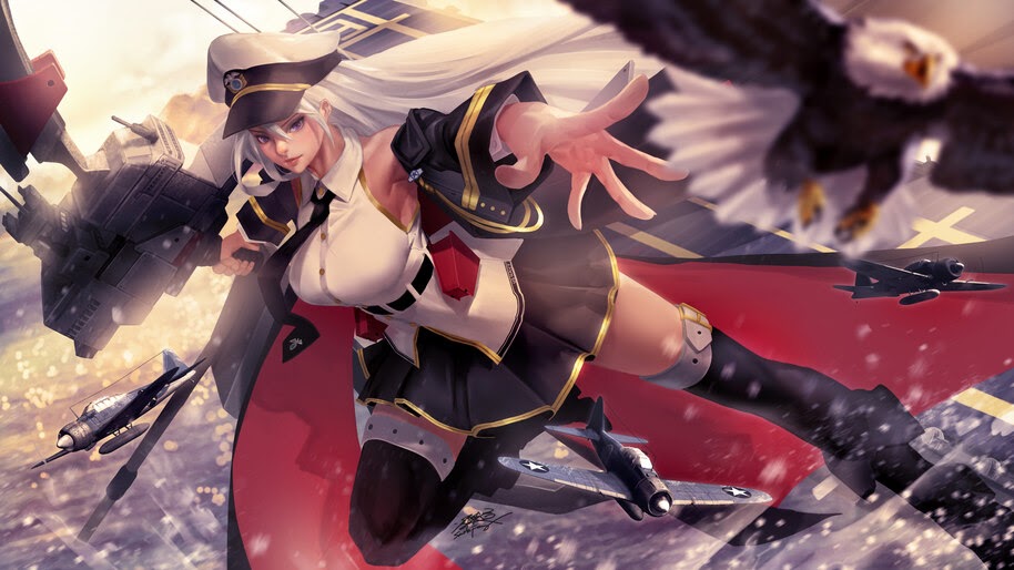 Azur Lane, Enterprise, Anime Girl, 8K, #4.1669