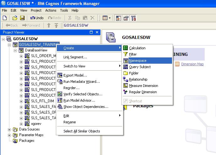 Cognos Blog: How to create a Framework Manager Model and Publish package