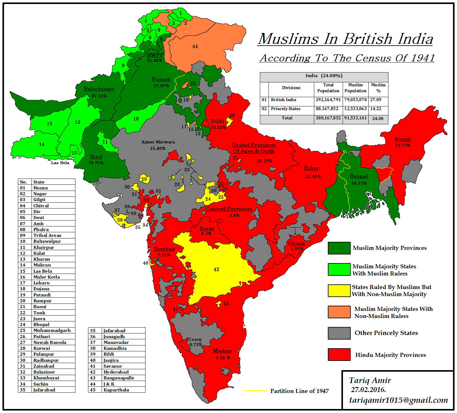 Pakistan Geotagging: Muslim Princely States Of India