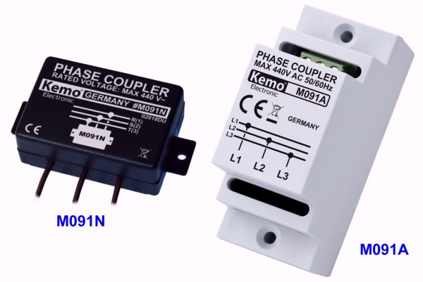 Kemo M091A phase coupler for Powerline products for DIN rail