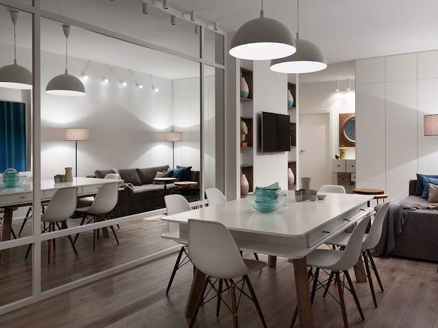 No blog Achados de Decoração: apto decorado de 80 m² com planta complicada
