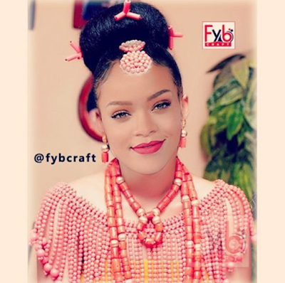 1g Check out these cute photos of American celebs in African outfits