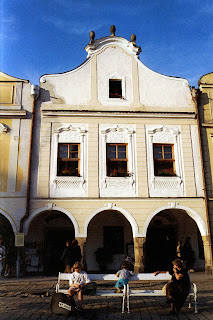 facade of a house in telc