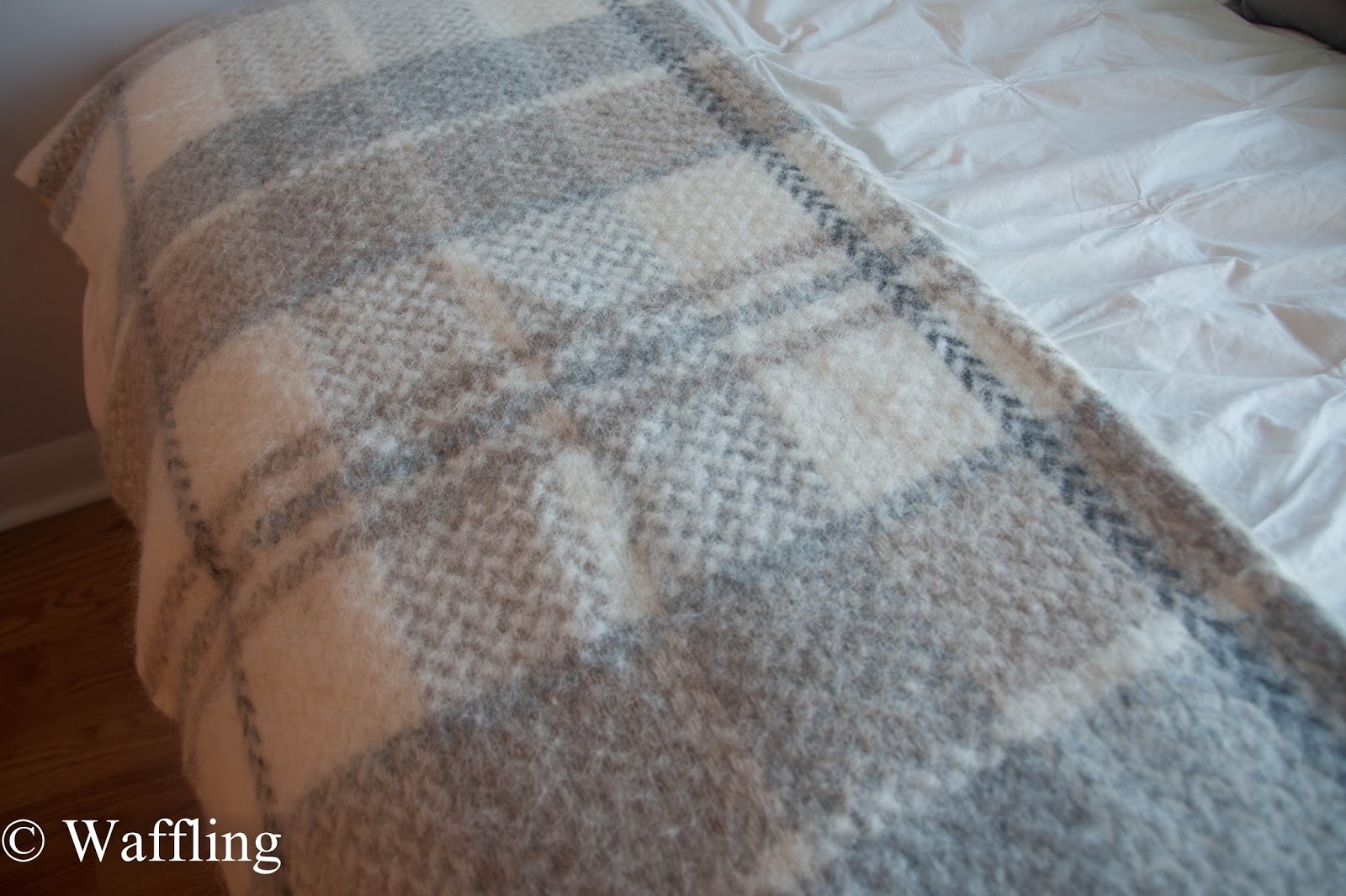 Waffling Icelandic Wool Blanket