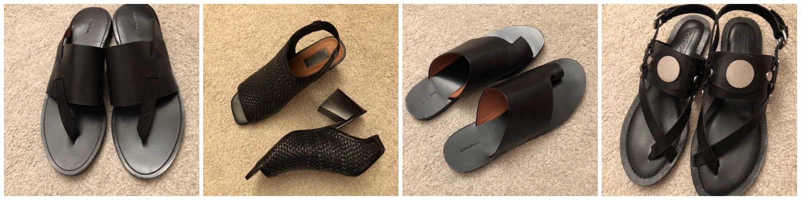 funky black sandals