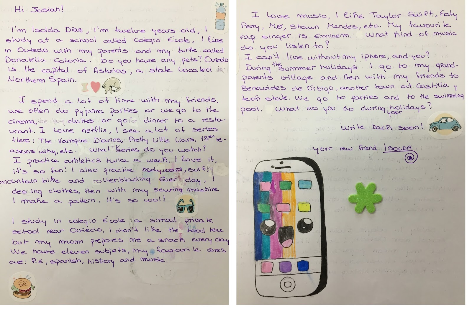 École English Blog 1 Eso Students Wrote Letters To Their American Pen Pals