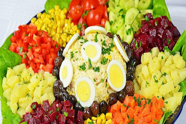 Ensalada marroquí con verduras y arroz -el jardin-! - Cocina mediterránea