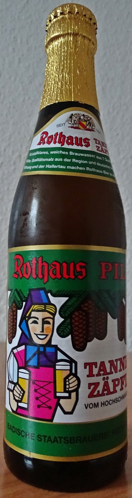 Maisteluni: Rothaus Pils Tannenzäpfle