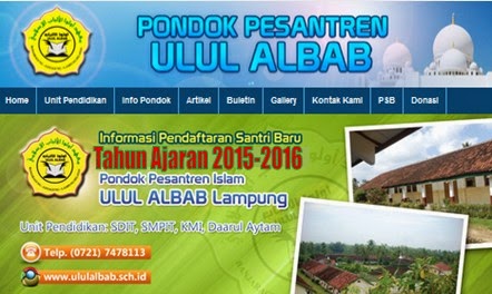  Pondok Pesantren Islam Ulul Albab Lampung Selatan telah membuka pendaftaran dan penerimaa Info Penerimaan Santri Baru Ponpes Ulul Albab Lampung 2015-2016 Untuk Jenjang KMI dan MTs