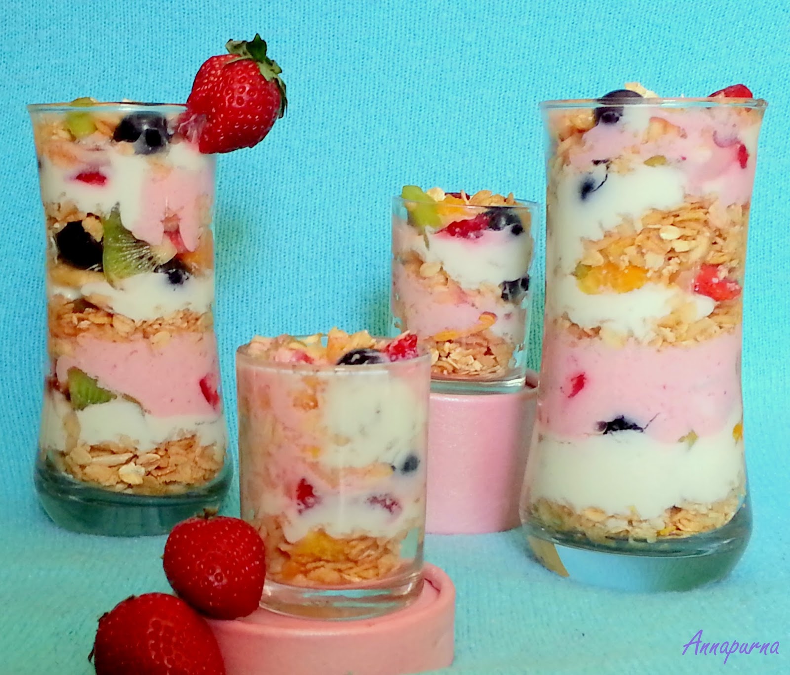Annapurna Fruit And Yogurt Parfait Recipe